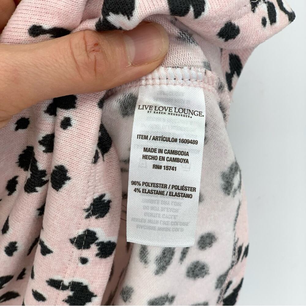 KAREN NEUBURGER Live Love Lounge Pajama Set Pink Leopard S - Picture 3 of 10